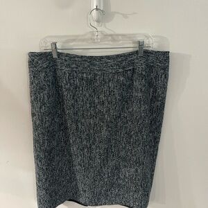 Ann Taylor Black Pencil Skirt Knee-Length Work